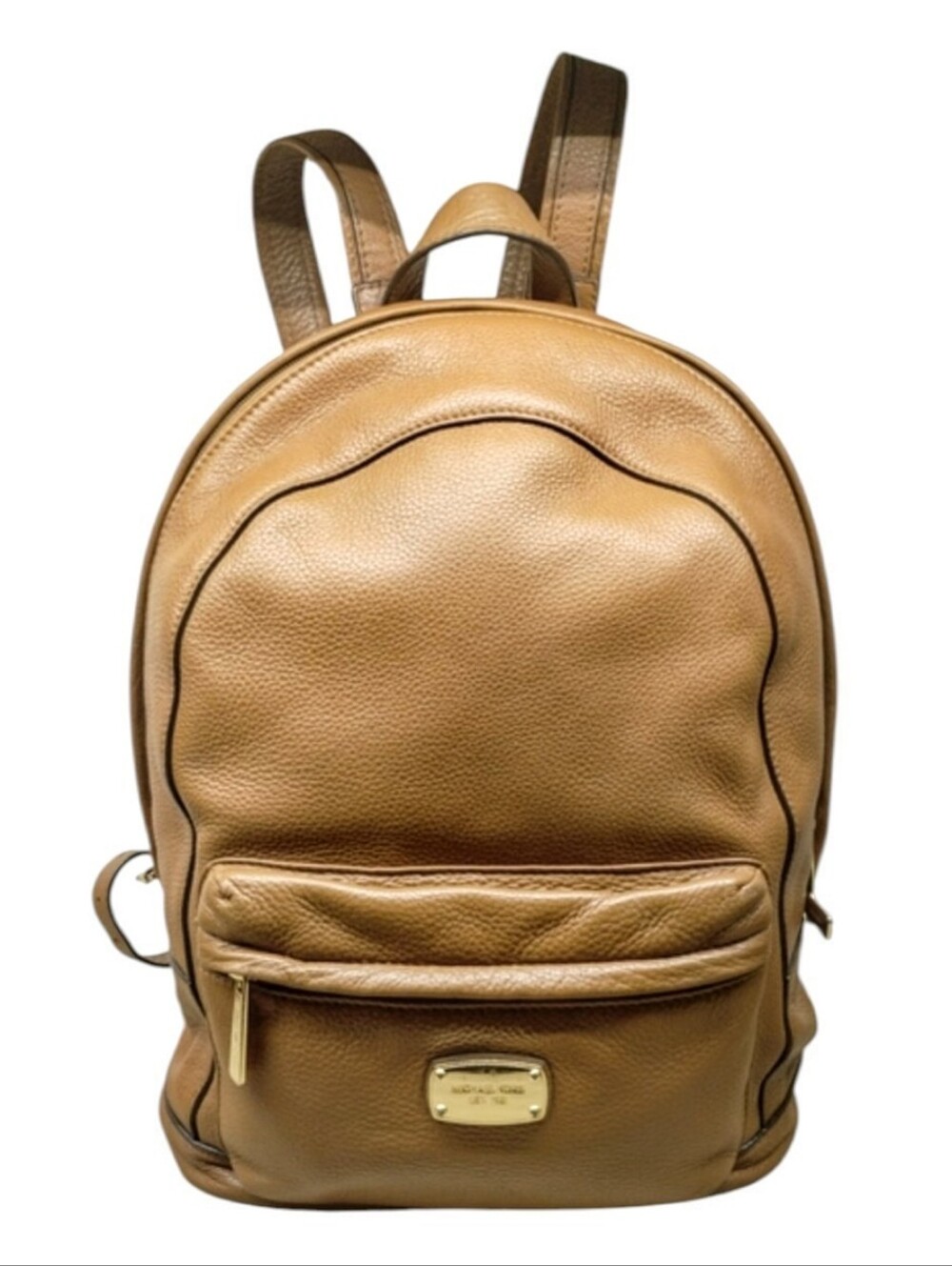 Michael Kors Tan Pebbled Leather Backpack with Gold Hardware